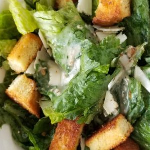 Caesar kale salad