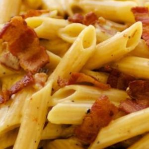 Penne carbonara