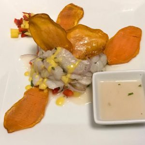 Peruvian style ceviche